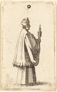 牧师搬运圣体圣事 作者 Abraham Bosse 或 Jacques Callot