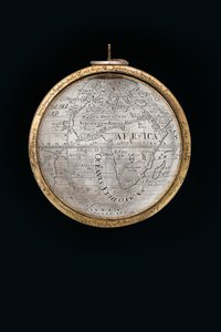两个极好的地球和天球，由大力神和阿特拉斯支持，奥格斯堡，1697-99年 作者 亚伯拉罕·德伦特维特