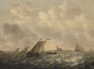 河景，约 1643-1650 年（木板油画）