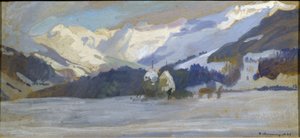 Diablerets 附近的雪景