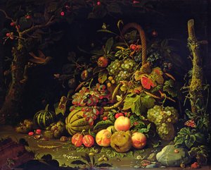 水果篮 作者 亚伯拉罕·米尼翁（Abraham Mignon）