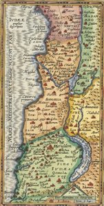 1624 年亚伯拉罕-奥特留斯绘制的圣地详图 作者 亚伯拉罕·奥特里乌斯（Abraham Ortelius）
