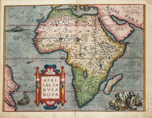 非洲新地图 作者 亚伯拉罕·奥特里乌斯（Abraham Ortelius）