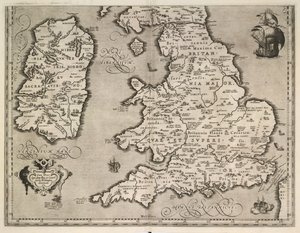 Britannicarum Insularum Vetus Descripto 作者 亚伯拉罕·奥特里乌斯（Abraham Ortelius）