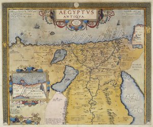 古埃及地图--由安特卫普的亚伯拉罕-奥特留斯绘制 作者 Abraham Ortelius