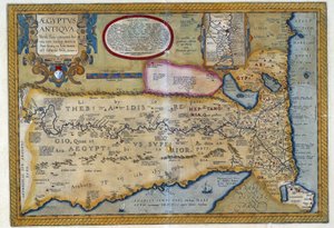古埃及地图 - 亚伯拉罕·奥特柳斯 (Abraham Ortelius)，安特卫普