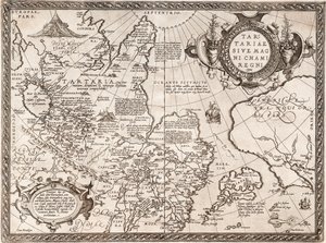 地图俄罗斯的距离：旧世界，1598