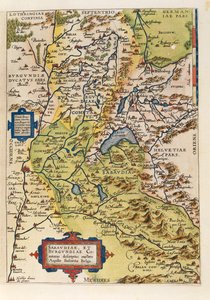 萨瓦省地图，摘自亚伯拉罕-奥特留斯的《地球地图》（Theatrum Orbis Terrarum）。 作者 Abraham Ortelius