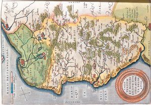 加来海峡北部 , 法国 作者 亚伯拉罕·奥特里乌斯（Abraham Ortelius）