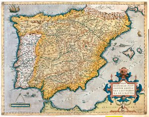 西班牙、葡萄牙 作者 亚伯拉罕·奥特里乌斯（Abraham Ortelius）
