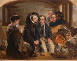 第二课--离别。这样一来，我们在悲伤中富足，在贫穷中离别，1855年。