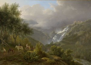 蒂沃利的小瀑布，风暴临近，1824年