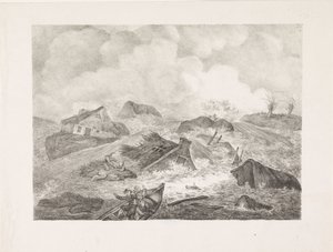 突破坎珀堤坝，1825 年 作者 亚伯拉罕·文克勒斯