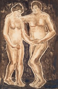 人物素描，1908年。