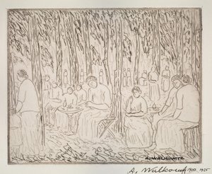两棵树下，1900-1925。
