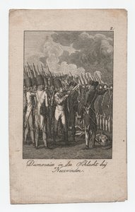 杜穆里兹在尼尔温登战役中，约 1795 年（雕刻）
