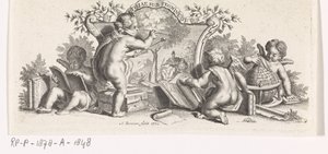 四个莆田人在学习和绘画 作者 Gerard onder de Linden (可能)