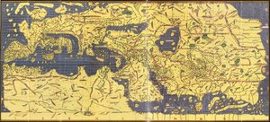 1154 年的 "Kitab Rudjdjar "或 "Tabula Rogeriana "副本 作者 阿布·穆罕默德 (继) Al Idrisi 或 Edrisi