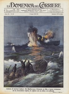 意大利水手的大胆 作者 Achille Beltrame