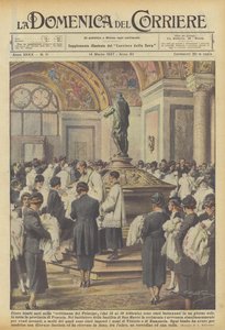 在王子的一周（2月12日至19日）出生的100个孩子受洗了吗？ 作者 Achille Beltrame