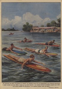 谁将在浴室支付一个月的养老金？ 作者 Achille Beltrame