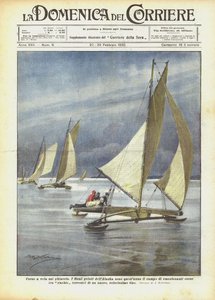 在冰上航行比赛 作者 Achille Beltrame