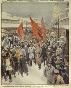 封面插图：十万工人游行纪念1905年的血腥星期日；俄罗斯圣彼得堡 作者 阿基里·贝尔特拉姆（Achille Beltrame）