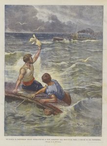Portoferraio的两名水手在海上持有二十四个持有睫毛DUna Barca？