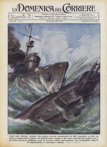 意大利海军的法斯蒂 作者 Achille Beltrame