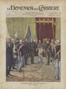 新年的问候ASM Il Re，Al Quirinale 作者 Achille Beltrame