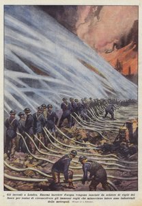 伦敦的火灾 作者 Achille Beltrame