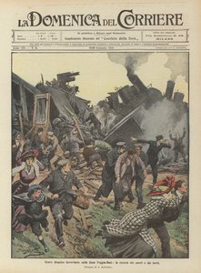 Foggia-Bari线上的严重铁路灾难，寻找死者和受伤者