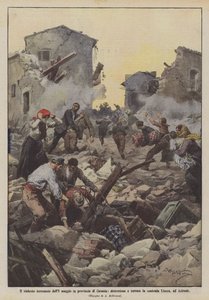 5月8日在卡塔尼亚省发生的暴力地震，在阿奇雷亚莱的Linera区遭到破坏和恐怖袭击