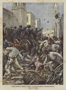 Gravi Disordini Di Cerignola（福贾），骑兵分散反向农民