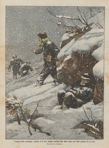 81岁的这座山的戏剧在雪中度过了一夜之后，在Alta Valle Stura中得救 作者 阿基里·贝尔特拉姆（Achille Beltrame）