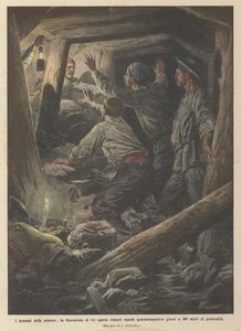 地雷的戏剧，解放了三个工人，他们在300年内被埋葬了四十四天？