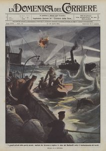 海军战争的巨大危险，水手们正在努力从达达尼尔海峡撤走地雷？