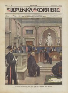 Notarbartolo流程在米兰的Assizes，La Gabbia Degli Accessiati 作者 Achille Beltrame