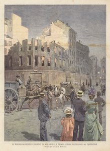 米兰建筑更新，夜间拆除Al Cordusio
