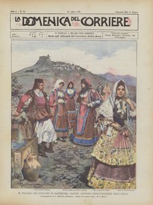 撒丁岛主权之旅，岛上一些特色服饰 作者 阿基里·贝尔特拉姆（Achille Beltrame）