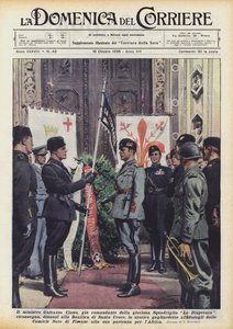 Galeazzo Ciano部长，已经是辉煌的Squadriglia La Disperata的指挥官，回归？