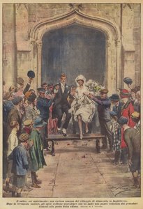 跳？在婚姻中，这是英格兰阿尔恩茅斯村的好奇习俗 作者 Achille Beltrame