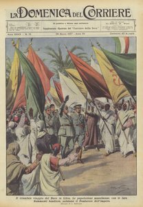 Duce对利比亚的胜利之旅 作者 Achille Beltrame