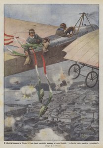 dnnunzio飞往的里雅斯特，Il Poeta向我们的兄弟们发出爱国信息？ 作者 Achille Beltrame