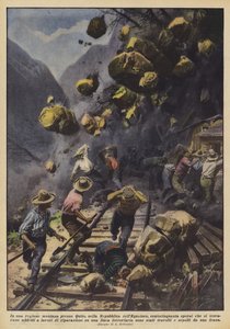 在赤道共和国基多附近的一个山区，有一百五十名工人？