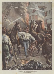 着名意大利人Scuderia的火 作者 Achille Beltrame