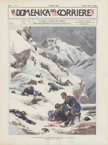 1月25日的Sommafiume灾难 作者 Achille Beltrame
