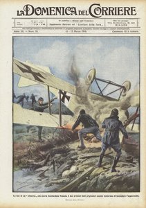轰炸威尼斯的信天翁结束了 作者 Achille Beltrame