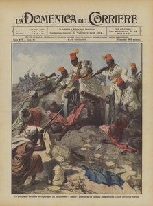 9月20日的Tripolitania在Zanzur发生的最大规模的战斗，围绕着一个大炮？ 作者 Achille Beltrame