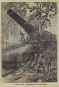 420德国人的答案，庞大的新法国大炮400 作者 Achille Beltrame